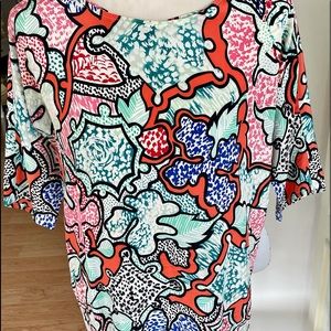 Lauren Gold Silk Tunic Top/ Mini Dress S Runs Full